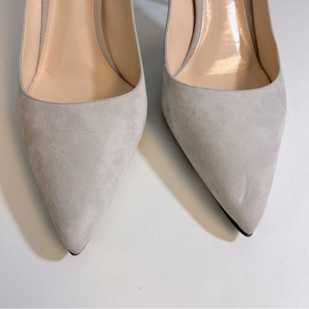 Prada Grey Suede Heels Size 41.5 or US 11.5 - Picture 3 of 9